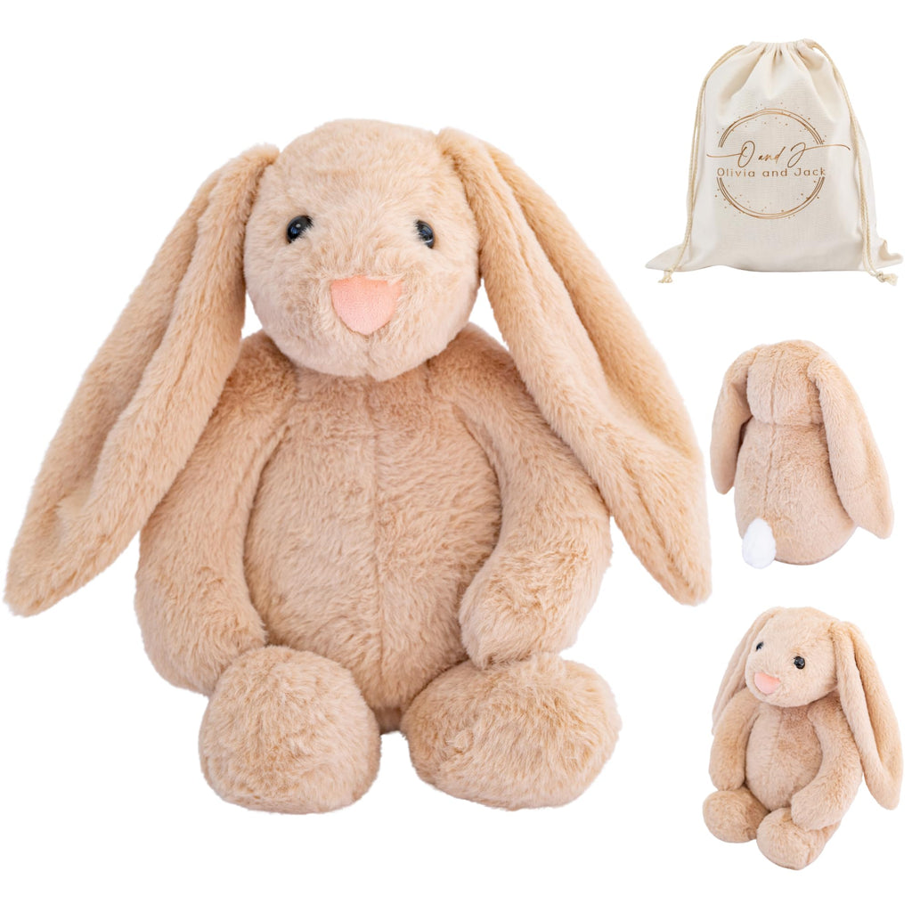 Weighted Bunny Stuffed Animal - Tan