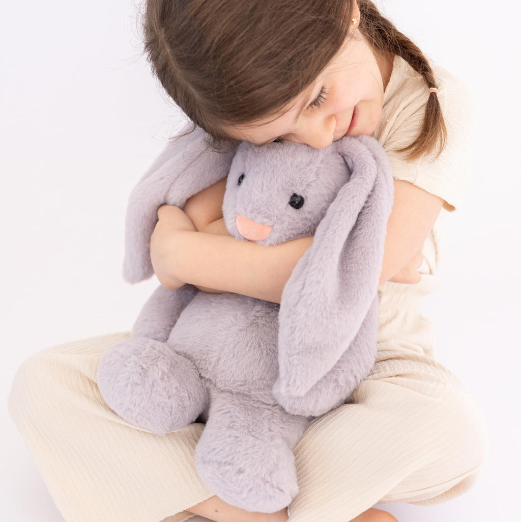 Weighted Bunny Stuffed Animal - Grey